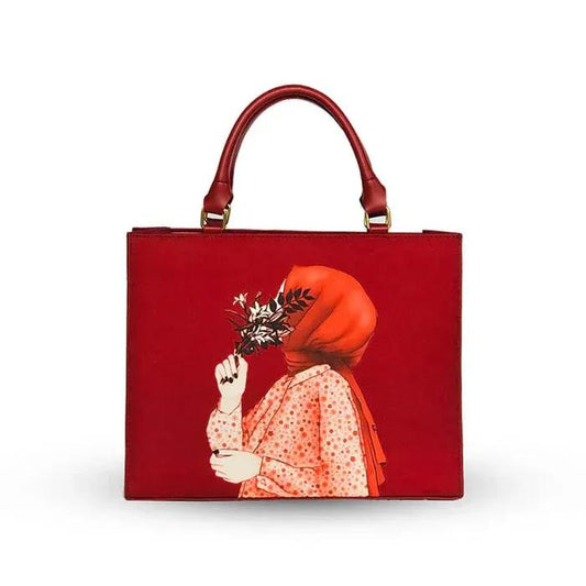 Elegant Style Hijab Printed HandBag