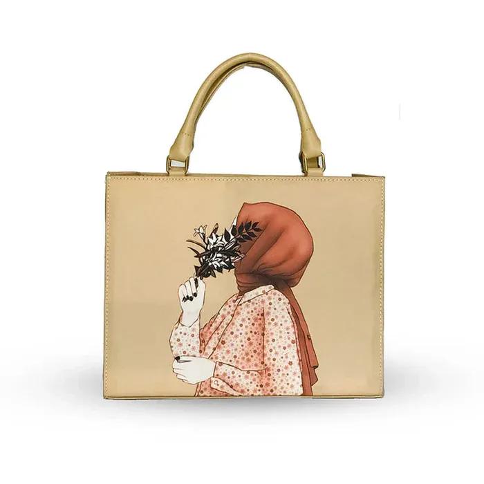 Elegant Style Hijab Printed HandBag